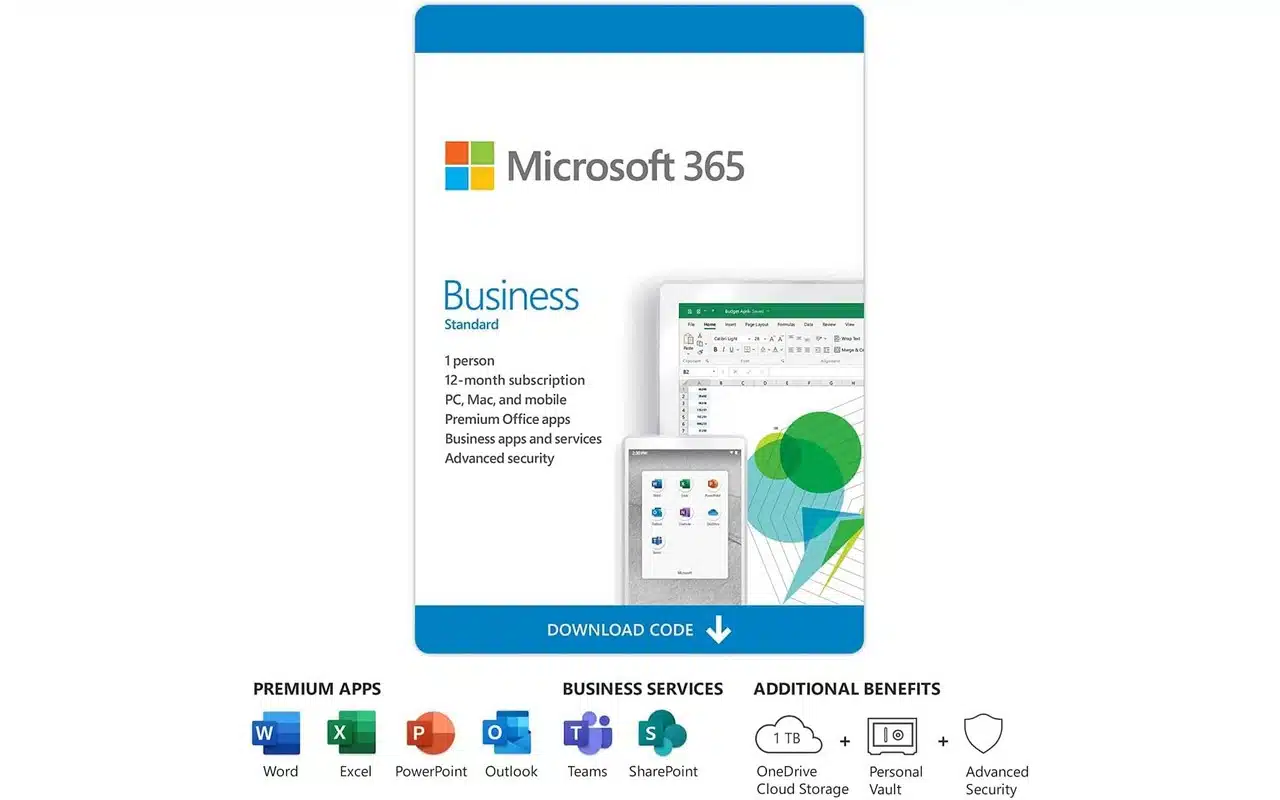 Microsoft 365 Business Standard - Download — Network Computer Wireless